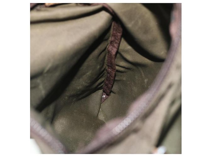 PRADA Borsa a spalla Nylon Khaki Auth ac2118 - vista 20