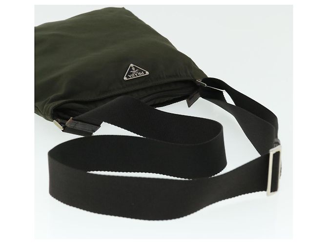PRADA Borsa a spalla Nylon Khaki Auth ac2118 - vista 7