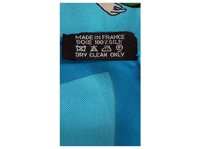Hermès Lenços de seda Azul claro - vista 5