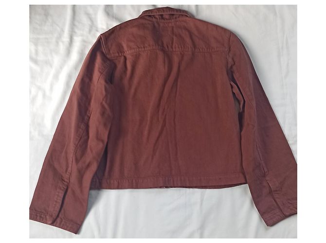 Chaqueta corta Lemaire Sakata marrón claro algodón - vista 2