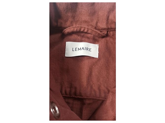 Chaqueta corta Lemaire Sakata marrón claro algodón - vista 3
