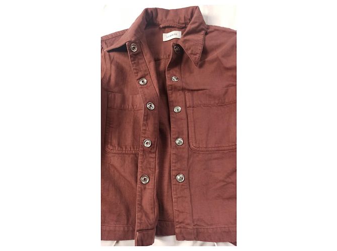 Chaqueta corta Lemaire Sakata marrón claro algodón - vista 4