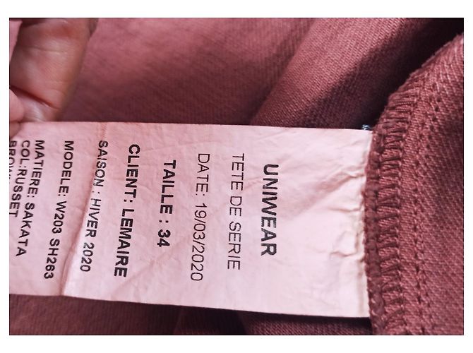 Chaqueta corta Lemaire Sakata marrón claro algodón - vista 5