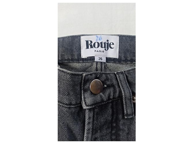 Chaqueta Rouje de algodón gris - vista 5