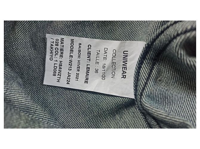 Lemaire Jeansjacke Blau - Ansicht 4