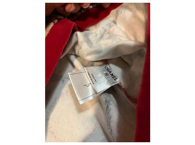 Cárdigan de terciopelo Chanel Negro Blanco Roja Beige - vista 3