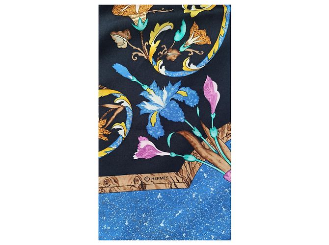 Sciarpa in seta Hermès East and West stones 90x90 Multicolore - vista 5