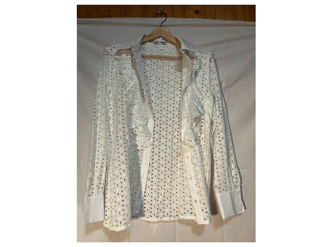 Camicetta Louise Kennedy in pizzo beige - vista 2