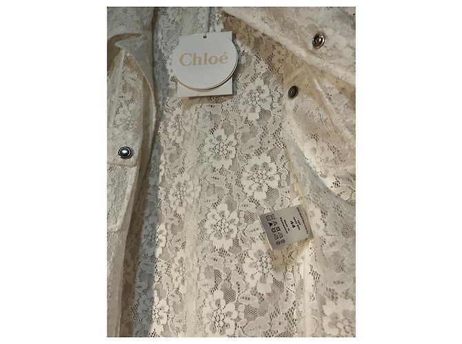 Chloé Spitzenbluse Beige - Ansicht 2