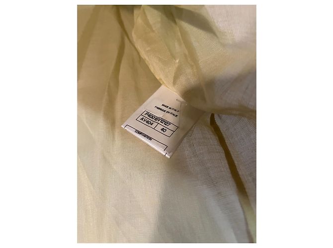 Camisa Chanel de algodón verde Verde claro - vista 3