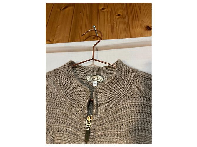 Autre Marque Cardigan TANIA Beige in Cotone - vista 2