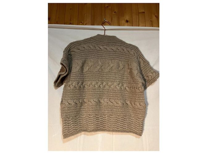 Autre Marque Cardigan TANIA Beige in Cotone - vista 3