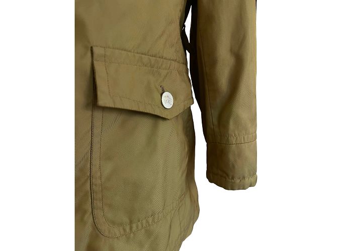 Burberry Chaqueta Impermeable Amarilla de Algodón M Amarillo - vista 6