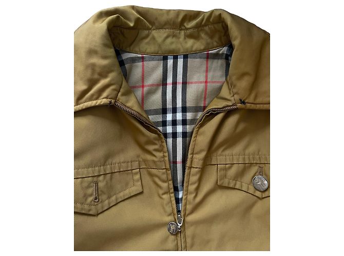 Burberry Chaqueta Impermeable Amarilla de Algodón M Amarillo - vista 8