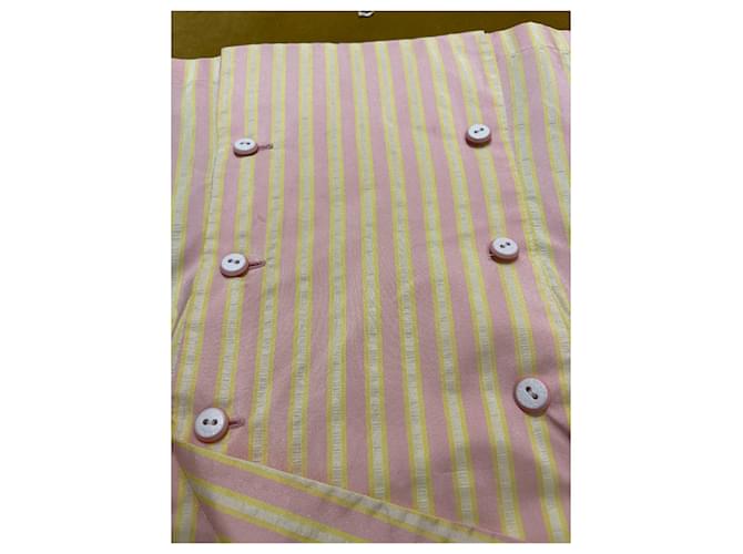 Chanel blusa de seda Rosa Multicolor Amarillo - vista 15