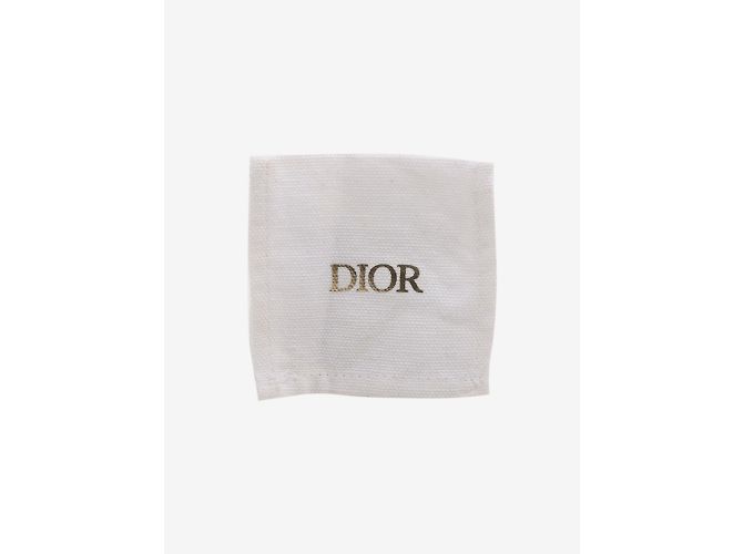 Christian Dior Boucles d'oreilles plaquées or strass et fausses perles - vue 7