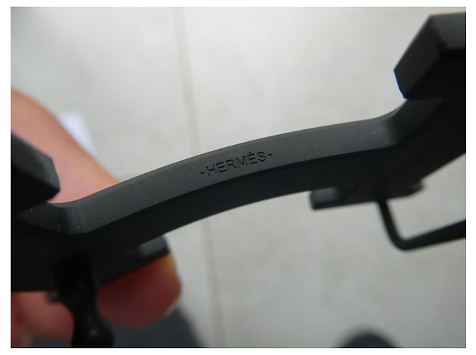 nova fivela de cinto Hermès nunca usada com caixa e saco para o pó Preto - vista 6