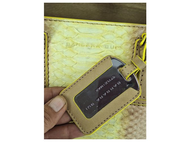 #barbara bui #borsa a mano #tote bag Marrone Beige Stampa python Giallo Taupe Crema Cognac Bianco sporco Corallo Nocciola Bronzo Castagno Marrone chiaro Caramello Marrone scuro Rame Cammello - vista 12