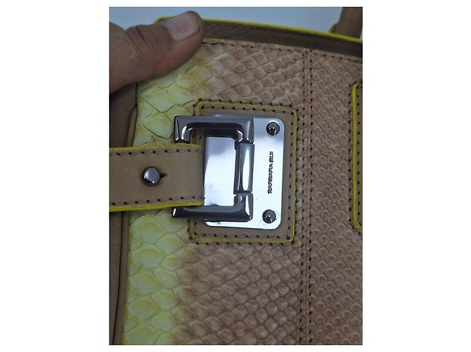 #barbara bui #borsa a mano #tote bag Marrone Beige Stampa python Giallo Taupe Crema Cognac Bianco sporco Corallo Nocciola Bronzo Castagno Marrone chiaro Caramello Marrone scuro Rame Cammello - vista 13