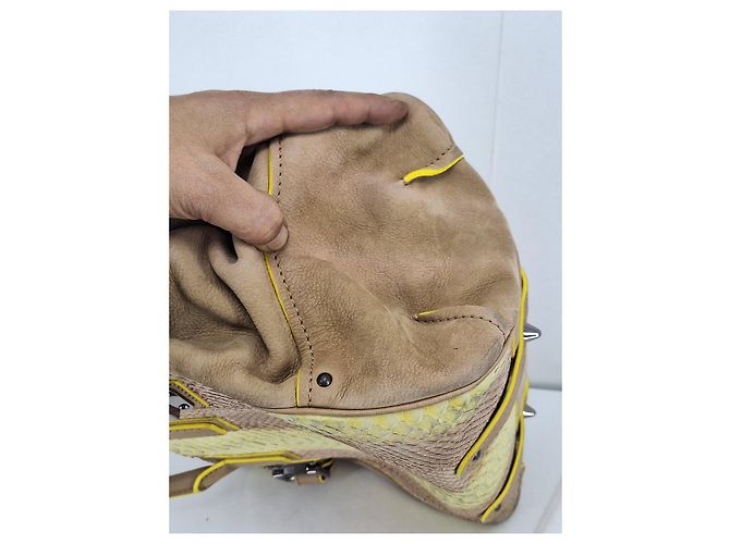 #barbara bui #borsa a mano #tote bag Marrone Beige Stampa python Giallo Taupe Crema Cognac Bianco sporco Corallo Nocciola Bronzo Castagno Marrone chiaro Caramello Marrone scuro Rame Cammello - vista 17