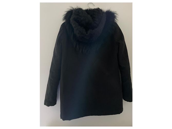 Maje Parka in cotone nero - vista 2