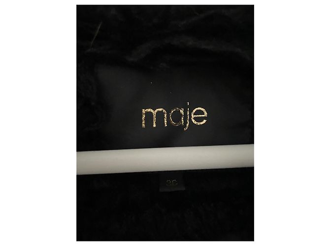 Maje Parka in cotone nero - vista 5