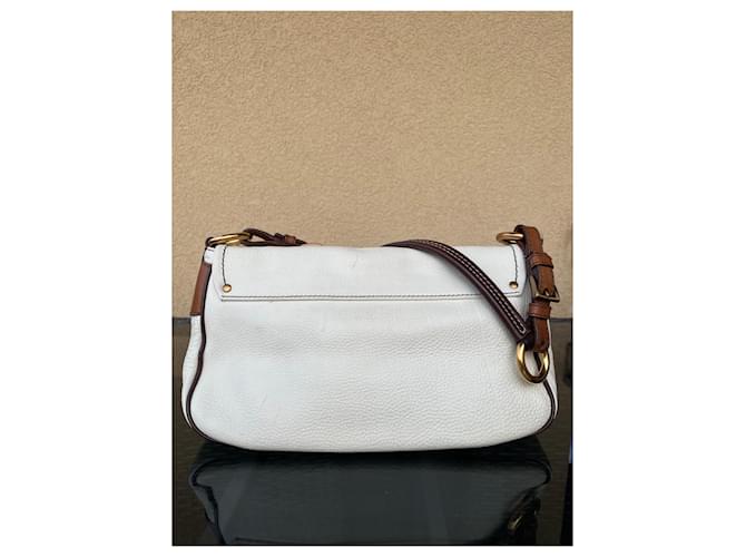 Borsa a mano Prada in pelle bianca Bianco - vista 3