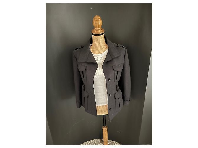 Tom Ford Blazerjacke Dunkelgrau Kaschmir Wolle Anthrazitgrau - Ansicht 6