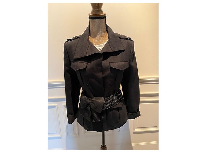 Tom Ford Blazerjacke Dunkelgrau Kaschmir Wolle Anthrazitgrau - Ansicht 7