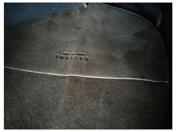 Borsa a mano Orciani in pelle beige - vista 3