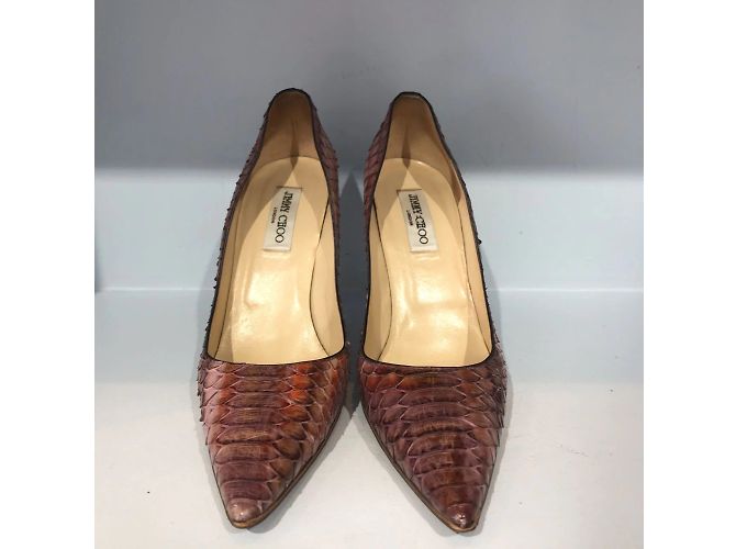 JIMMY CHOO Tacchi T.EU 41 Pelli esotiche Bordò - vista 3