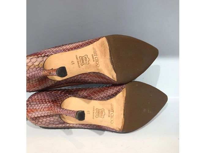 JIMMY CHOO Tacchi T.EU 41 Pelli esotiche Bordò - vista 5