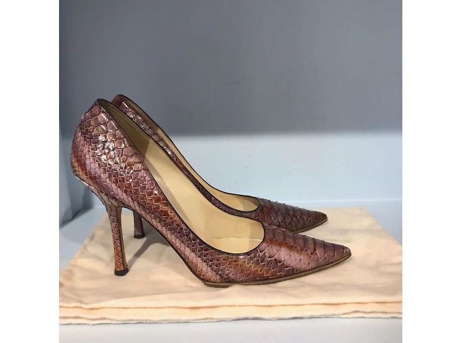 JIMMY CHOO Tacchi T.EU 41 Pelli esotiche Bordò - vista 7