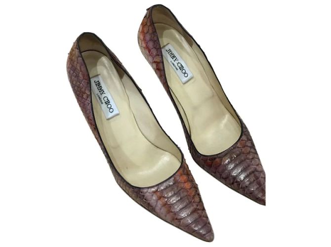 JIMMY CHOO Tacchi T.EU 41 Pelli esotiche Bordò - vista 8