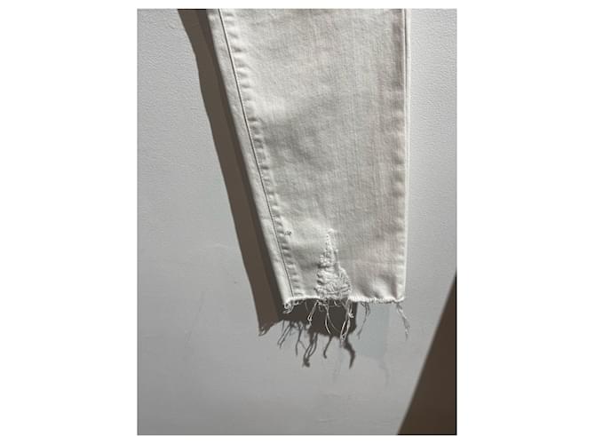 Jeans SAINT LAURENT T.US 29 Algodón Blanco - vista 3