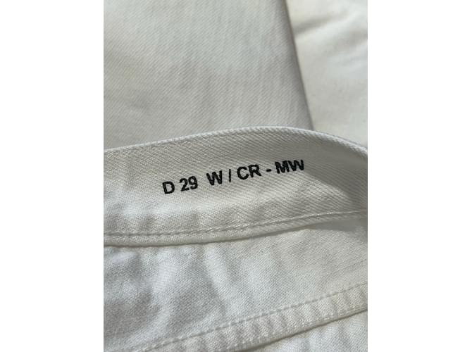Jeans SAINT LAURENT T.US 29 Algodón Blanco - vista 6