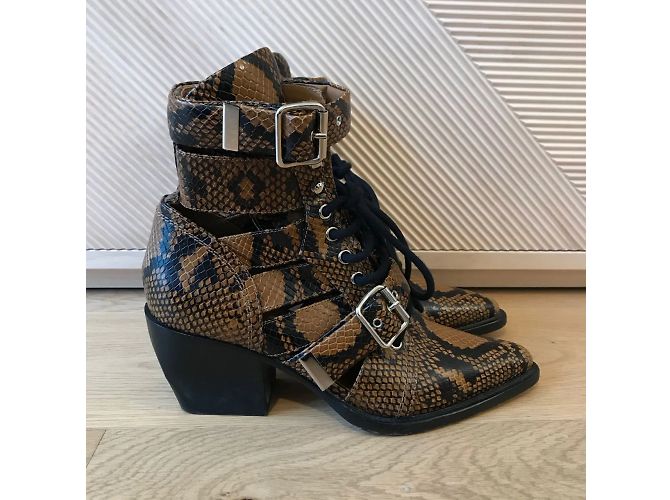 Chloé Botines CHLOE T.EU 38 Cuero Camello - vista 3