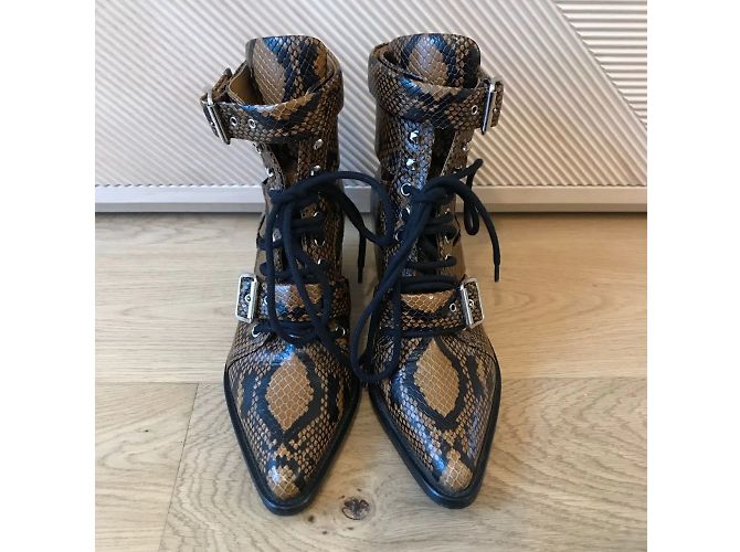 Chloé Botines CHLOE T.EU 38 Cuero Camello - vista 4