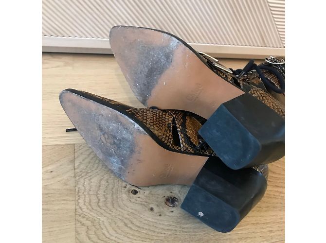 Chloé Botines CHLOE T.EU 38 Cuero Camello - vista 7