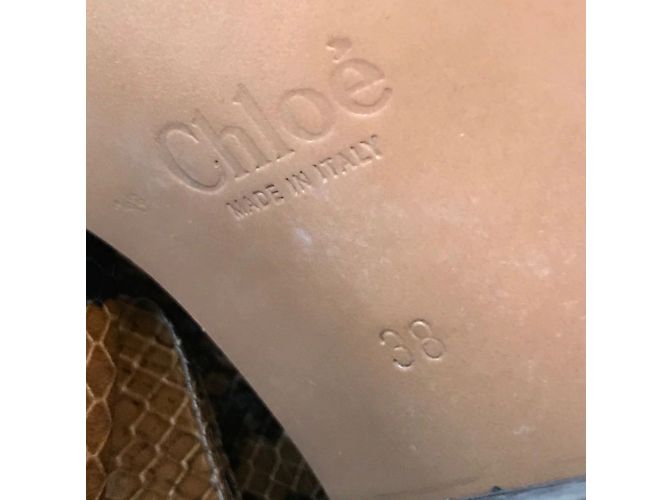 Chloé Botines CHLOE T.EU 38 Cuero Camello - vista 8