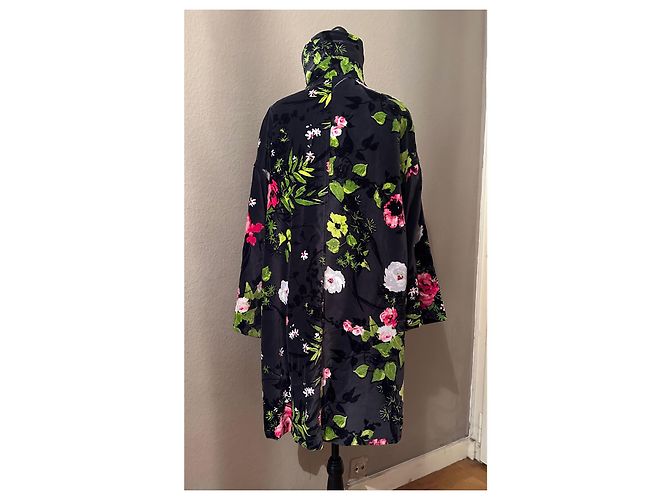Giacca Kenzo in velluto floreale nero Multicolore - vista 3
