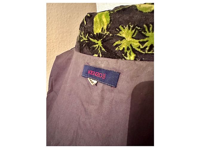 Giacca Kenzo in velluto floreale nero Multicolore - vista 7