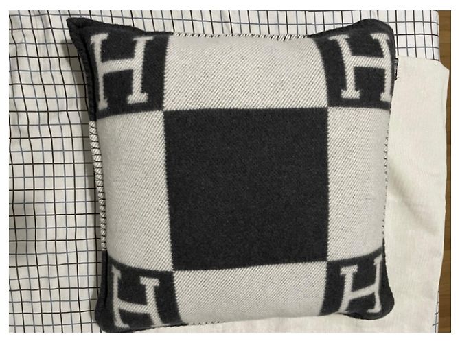 Plaid Hermès Avalon 50x50 en Cachemire Multicolore - vue 2