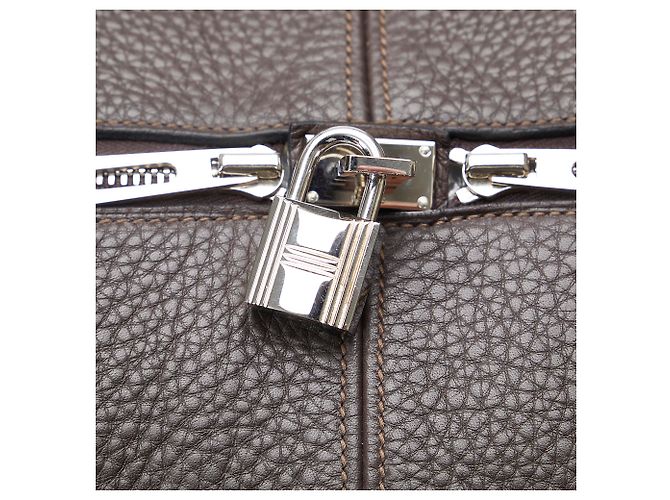 Hermès Hermes Brown Clemence Victoria 50 Marrone Marrone scuro - vista 8