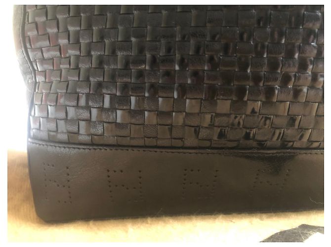 Borsa Fendi in pelle intrecciata nera Nero - vista 2