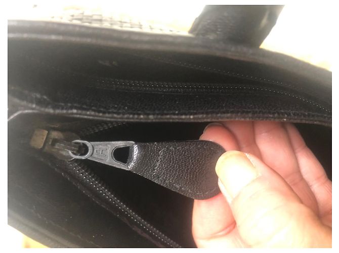 Borsa Fendi in pelle intrecciata nera Nero - vista 5