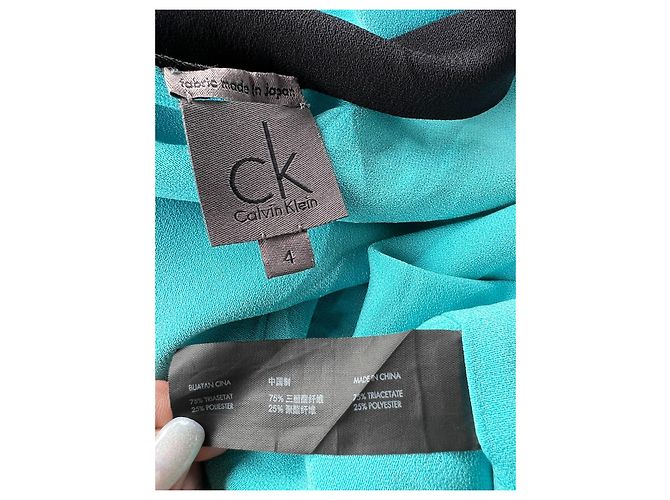 Calvin Klein Minikleid schwarz blau Polyester - Ansicht 2