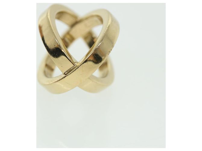 Ring Hermès HERMES Cosmos Bijouterie Fantaisie Sciarpa Anello Metallo Tono Oro Auth 51415 - vista 4