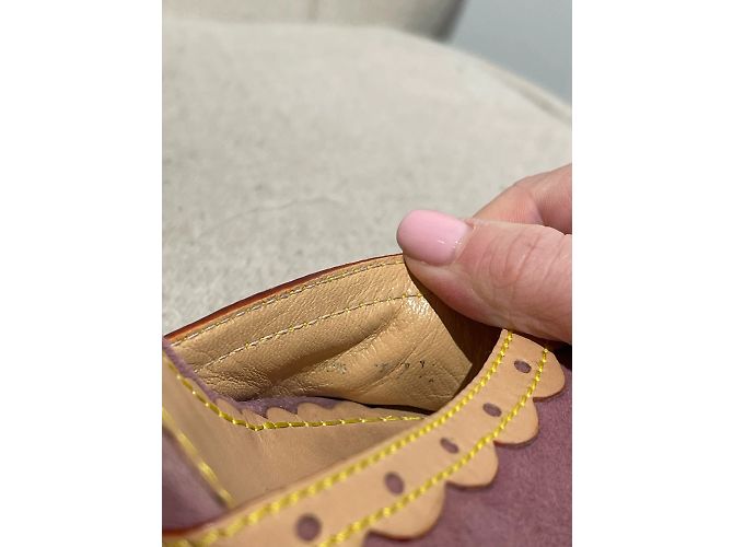 Sandali LOUIS VUITTON T.EU 37.5 Camoscio Rosa - vista 5