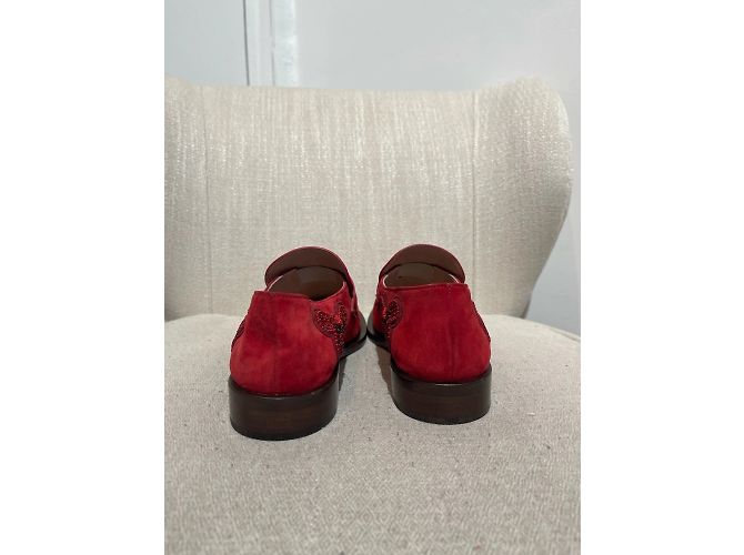 Mules e zoccoli VALENTINO GARAVANI T.EU 38.5 Camoscio Rosso - vista 5